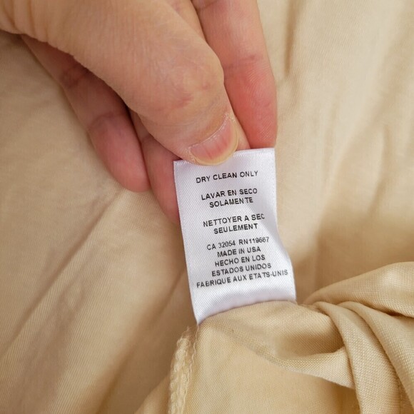 Rachel Pally Beige Cream Tan Turtleneck Modal Long Sleeve Top Size Small - Picture 10 of 11